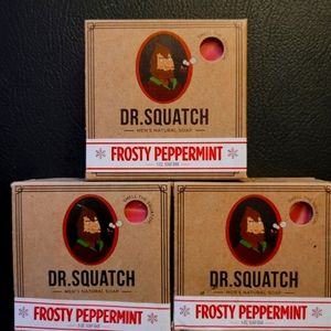 Dr Squatch Limited Edition Frosty Peppermint 3 Briccs Original Batch Sealed